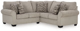 Claireah 2-Piece Sectional with Ottoman in Umber - PKG015820