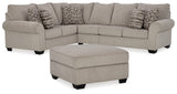 Claireah 3-Piece Sectional with Ottoman in Umber - PKG015821