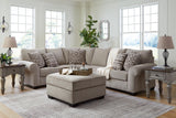 Claireah 3-Piece Sectional with Ottoman in Umber - PKG015821