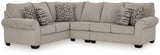 Claireah 3-Piece Sectional with Ottoman in Umber - PKG015821