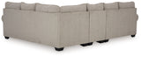 Claireah 3-Piece Sectional with Ottoman in Umber - PKG015822