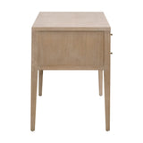 Cane Desk in Smoke Gray Oak, Smoke Gray Cane - 8090.SGRY-OAK/CN