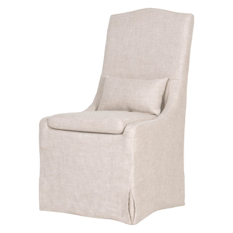 Colette Slipcover Dining Chair in Performance Bisque French Linen, Set of 2 - 6419UP.BIS