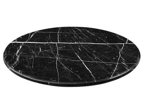 Colfax 45 inch Round Black Marquina Marble Top/Black Base Dining Table from Steve Silver - Luna Furniture