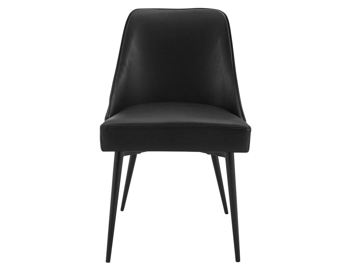 Colfax, Black Leatherette Side Chair, Set of 2 from Steve Silver - Luna Furniture