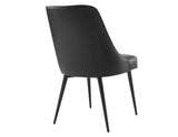 Colfax, Black Leatherette Side Chair, Set of 2 from Steve Silver - Luna Furniture