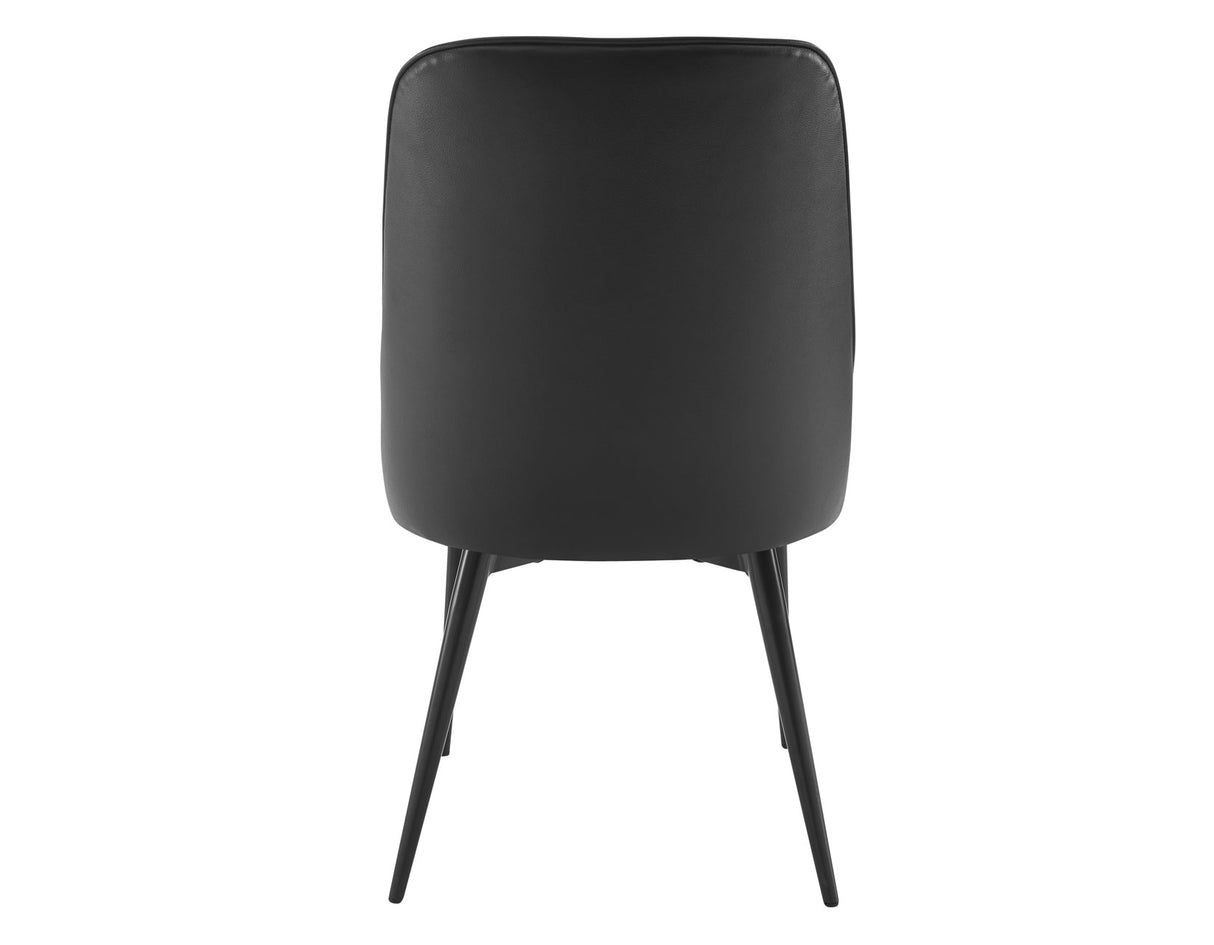 Colfax, Black Leatherette Side Chair, Set of 2 from Steve Silver - Luna Furniture