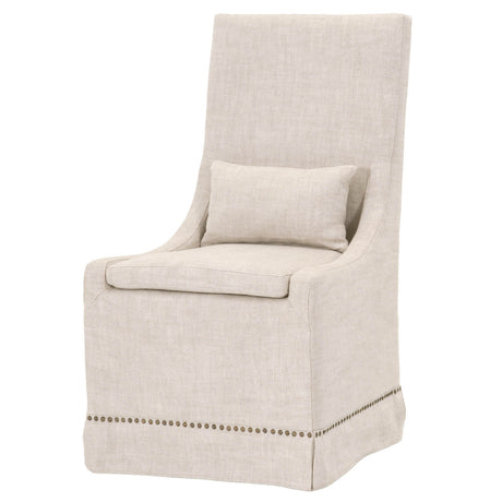 Colleen Dining Chair in Performance Bisque French Linen, Set of 2 - 6412UP.BIS-GLD