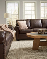 Colleton Sofa and Loveseat in Dark Brown - PKG015826