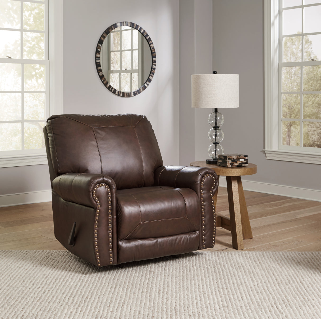 Colleton Sofa, Loveseat and Recliner in Dark Brown - PKG015827