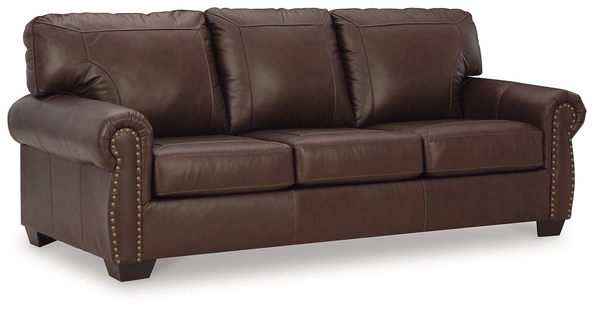 Colleton Sofa, Loveseat and Recliner in Dark Brown - PKG015827