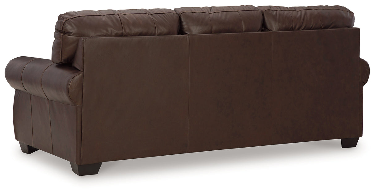 Colleton Sofa, Loveseat and Recliner in Dark Brown - PKG015827