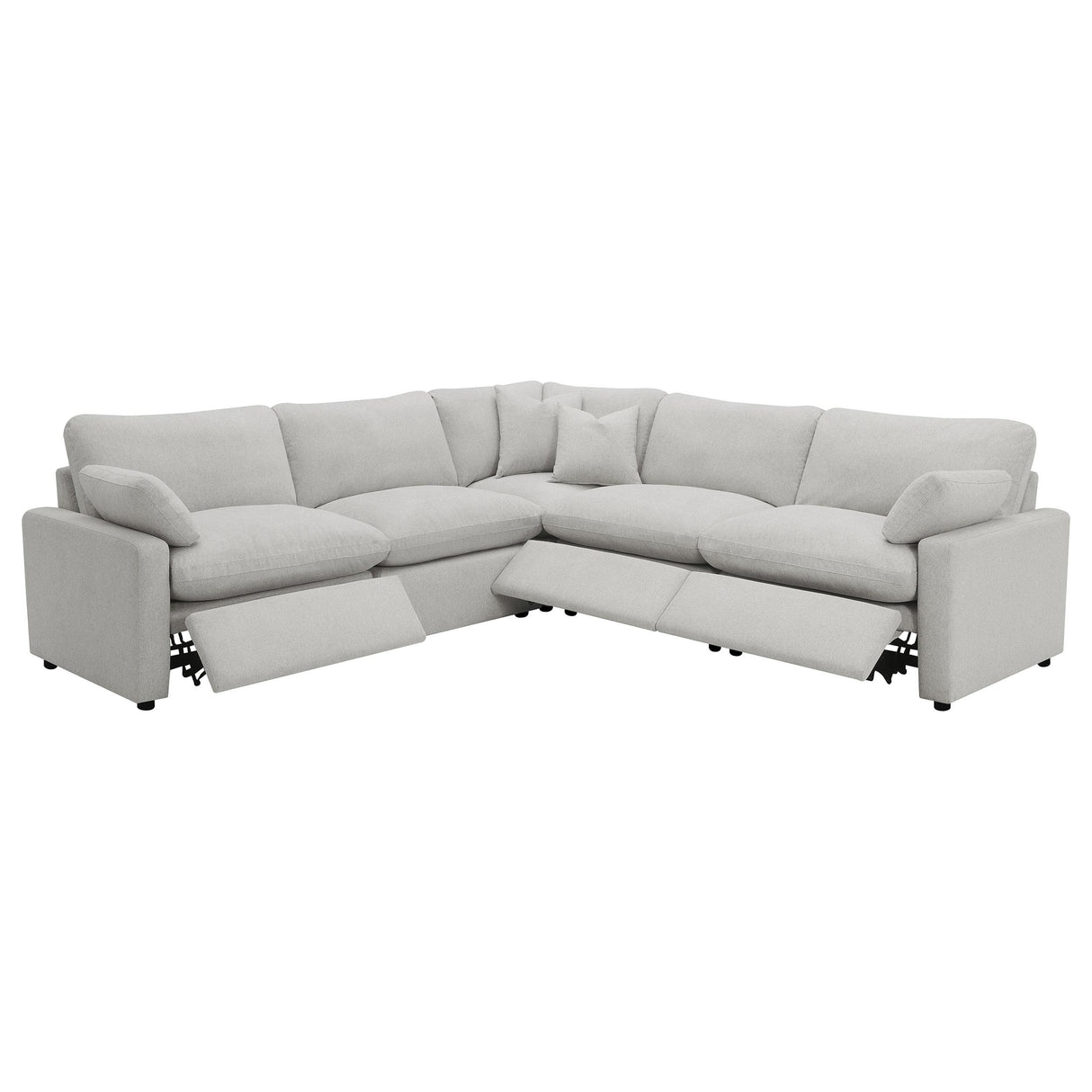 Collins 5-piece Modular Power Reclining Sectional Sofa Grey - 609560P