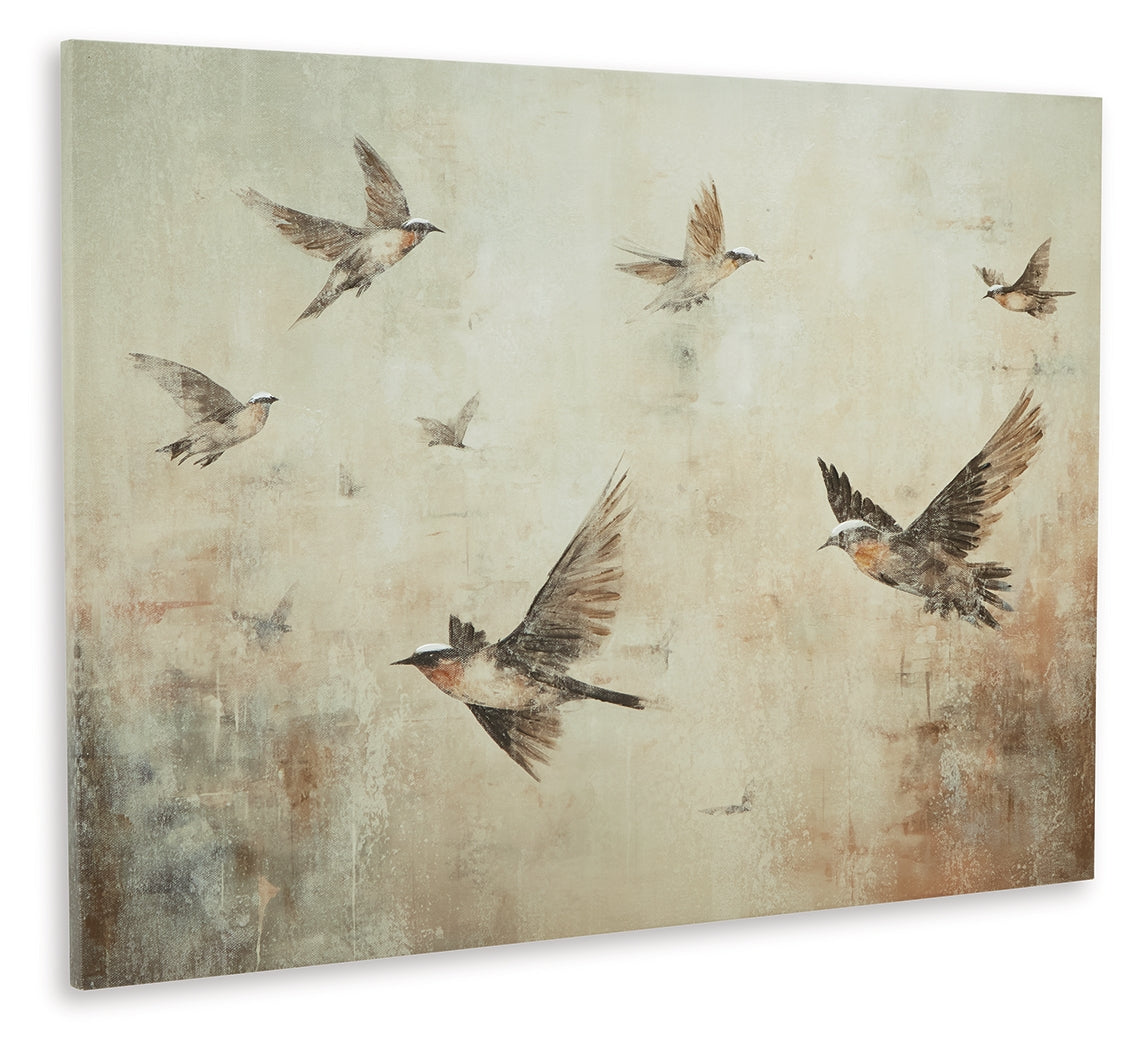 Collmund Gray/Brown Wall Art from Ashley - Luna Furniture