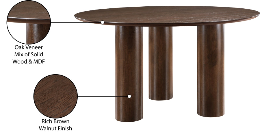 Colosseum Dining Table Brown from Meridian - Luna Furniture