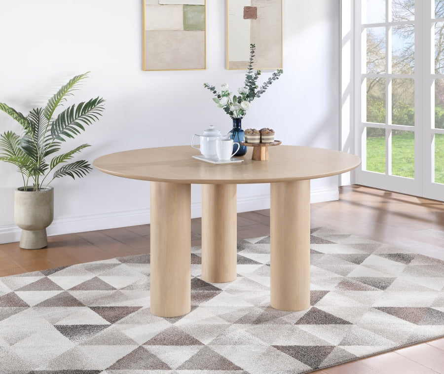 Colosseum Dining Table Natural from Meridian - Luna Furniture