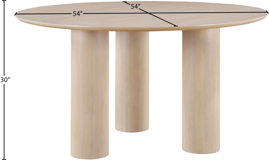 Colosseum Dining Table Natural from Meridian - Luna Furniture