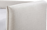 Colton Linen Textured Fabric Twin Daybed Cream from Meridian - Luna Furniture