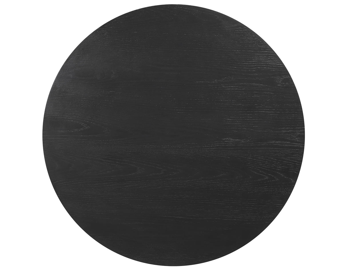 Colvin 36″ Round Castered Coffee Table, Black Finish from Steve Silver - Luna Furniture