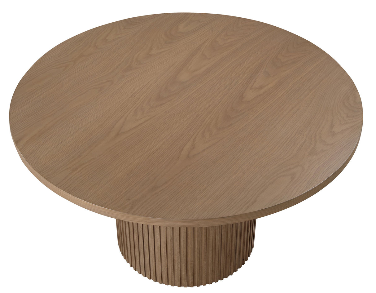 Colvin 52″ Round Dining Table, Toffee finish from Steve Silver - Luna Furniture