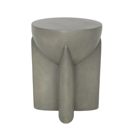 Concrete, 19" Contemporary Accent Table, Dark Grey - 18998-01