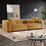 Conner Cognac Corduroy Sofa 110" - SOF02904902