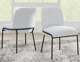 Conrad Upholstered Side Chair with Black Leg from Steve Silver - Luna Furniture