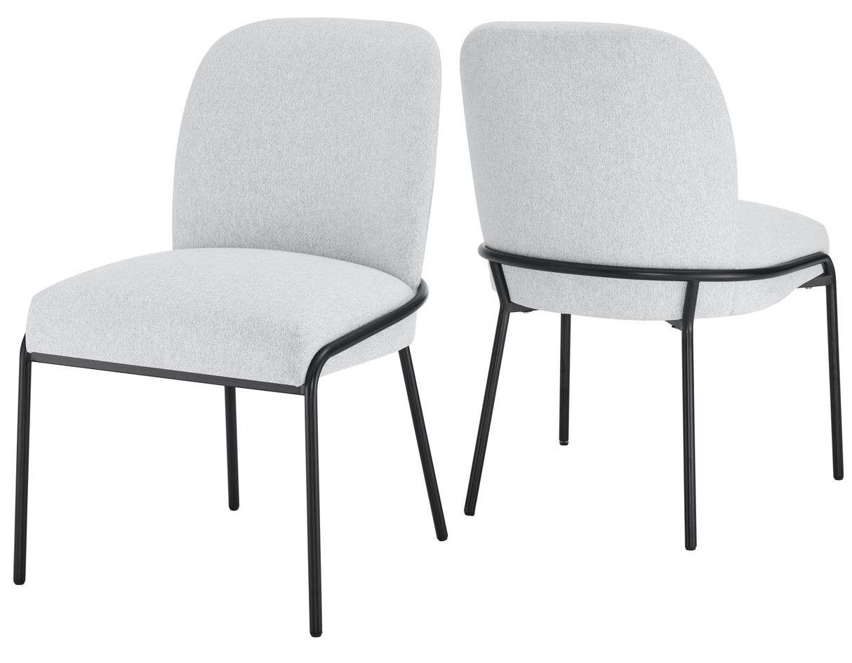 Conrad Upholstered Side Chair with Black Leg from Steve Silver - Luna Furniture