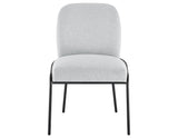 Conrad Upholstered Side Chair with Black Leg from Steve Silver - Luna Furniture