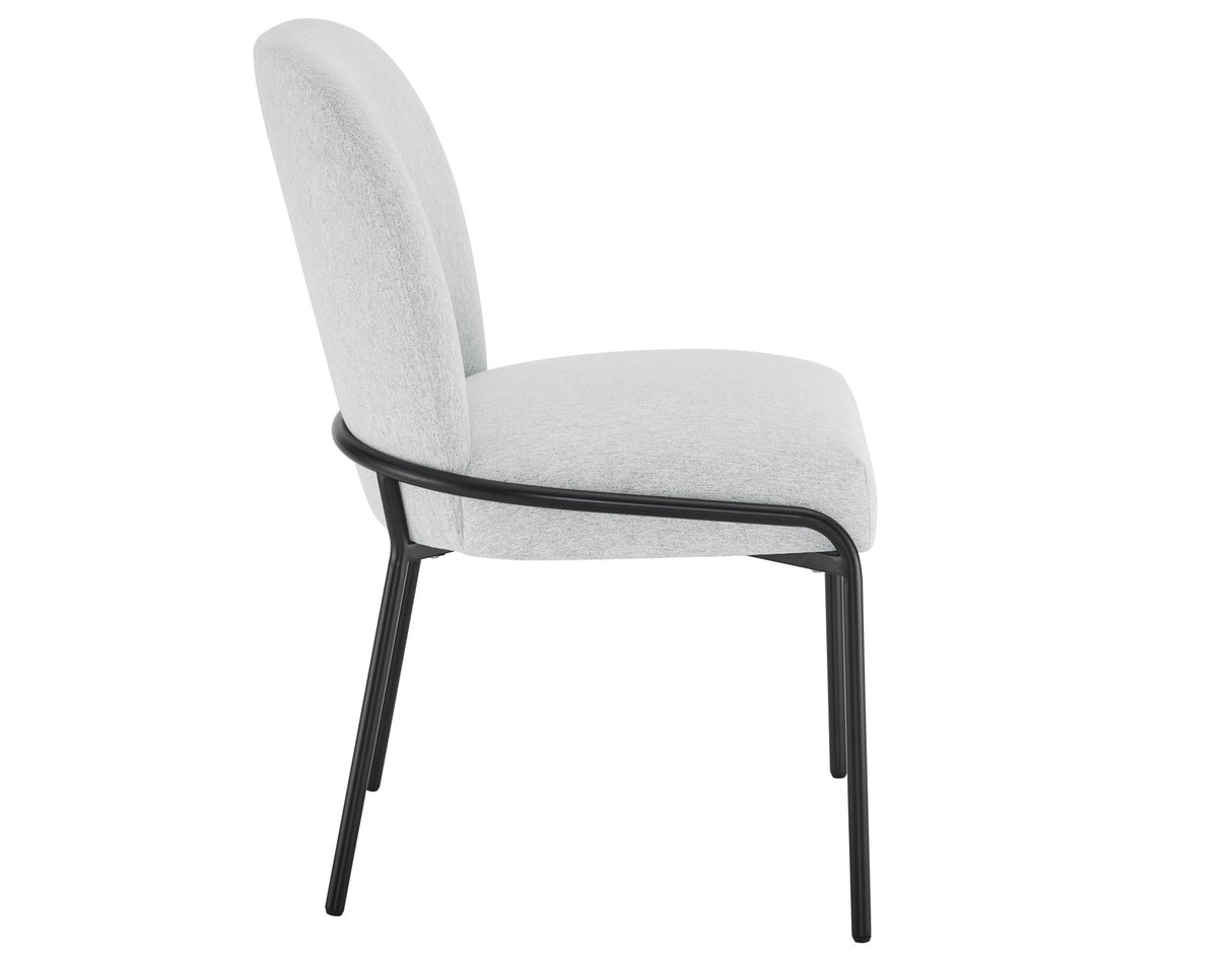 Conrad Upholstered Side Chair with Black Leg from Steve Silver - Luna Furniture