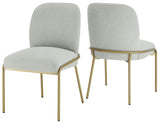 Conrad Upholstered Side Chair with Gold Leg from Steve Silver - Luna Furniture