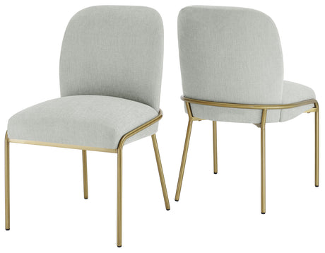 Conrad Upholstered Side Chair with Gold Leg from Steve Silver - Luna Furniture