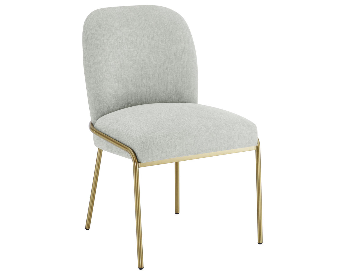 Conrad Upholstered Side Chair with Gold Leg from Steve Silver - Luna Furniture