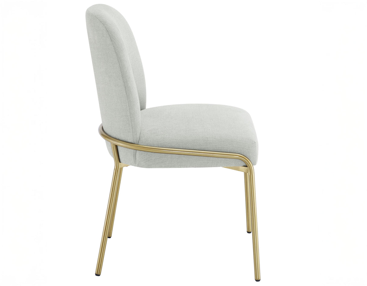 Conrad Upholstered Side Chair with Gold Leg from Steve Silver - Luna Furniture