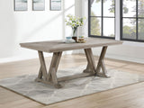 Cornelia Rectangular Wood Dining Table Coastal Grey from Coaster - Luna Furniture