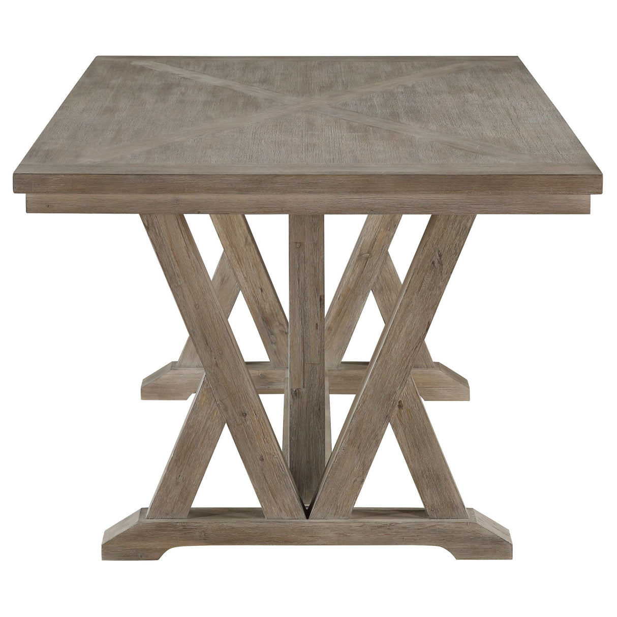 Cornelia Rectangular Wood Dining Table Coastal Grey from Coaster - Luna Furniture