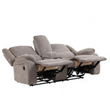 Cosimo Mocha Manual Loveseat from Furniture of America - Luna Furniture