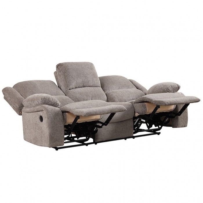 Cosimo Mocha Manual Sofa from Furniture of America - Luna Furniture