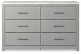 Cottonburg King Panel Bed with Dresser and 2 Nightstands in Light Gray/White - PKG019146