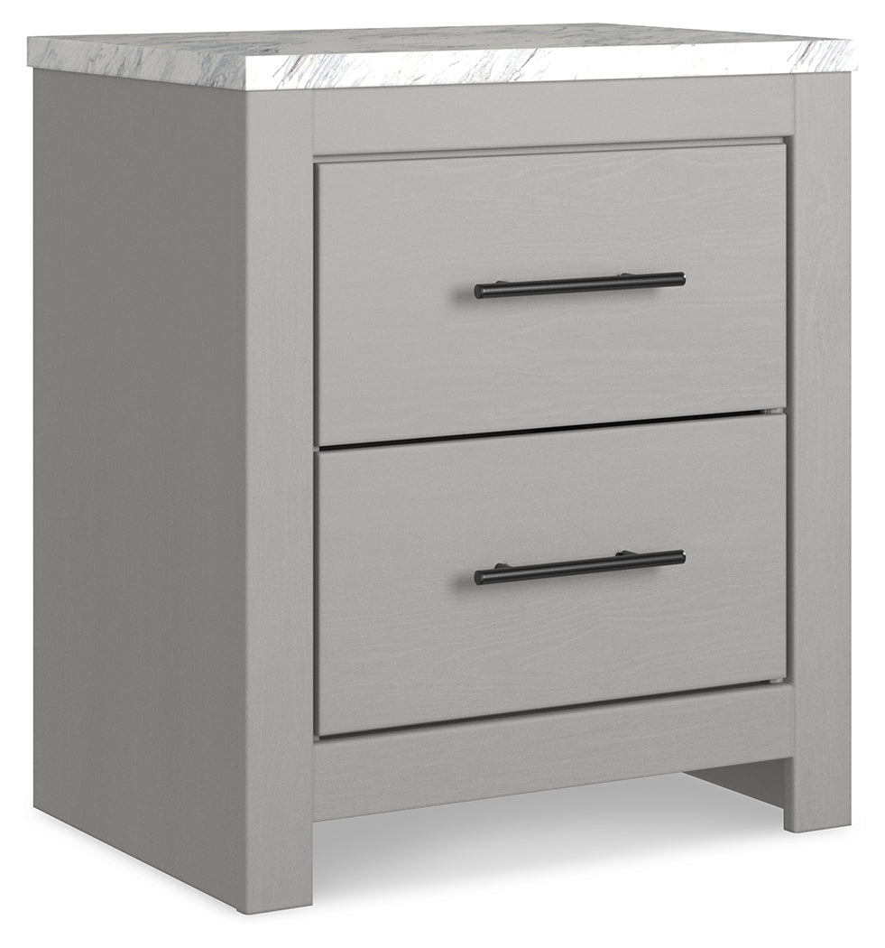 Cottonburg King Panel Bed with Dresser and 2 Nightstands in Light Gray/White - PKG019146