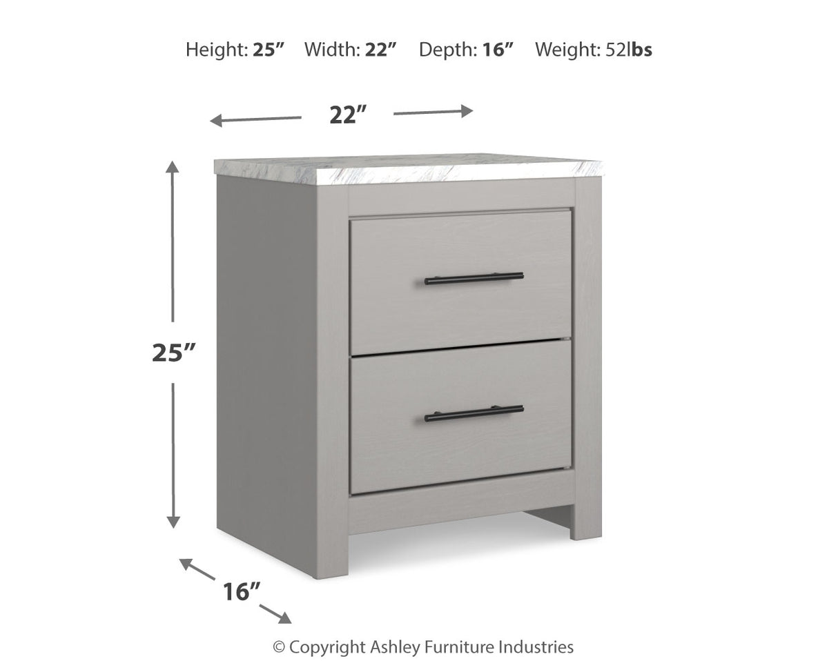 Cottonburg King Panel Bed with Dresser and 2 Nightstands in Light Gray/White - PKG019146