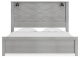 Cottonburg King Panel Bed with Dresser and 2 Nightstands in Light Gray/White - PKG019146