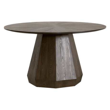 Coulter 54" Round Dining Table in Burnished Brown Ash - 6064.BBRN