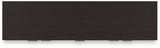 Covetown California King Panel Bed with Dresser in Dark Brown - PKG016817