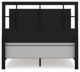 Covetown Queen Panel Bed with Dresser and Nightstand in Dark Brown - PKG019185