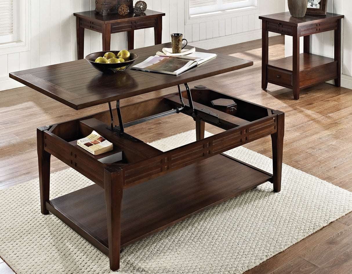 Crestline Lift Top CocktailTable w/ Casters from Steve Silver - Luna Furniture