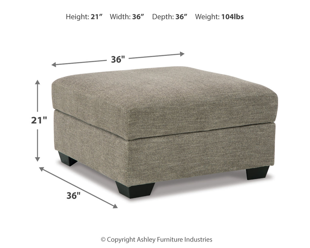 Creswell 2-Piece Sectional with Ottoman in Stone - PKG016078