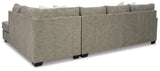 Creswell 2-Piece Sectional with Ottoman in Stone - PKG016078