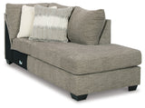 Creswell 2-Piece Sectional with Ottoman in Stone - PKG016078