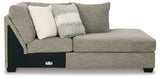 Creswell 2-Piece Sectional with Ottoman in Stone - PKG016078